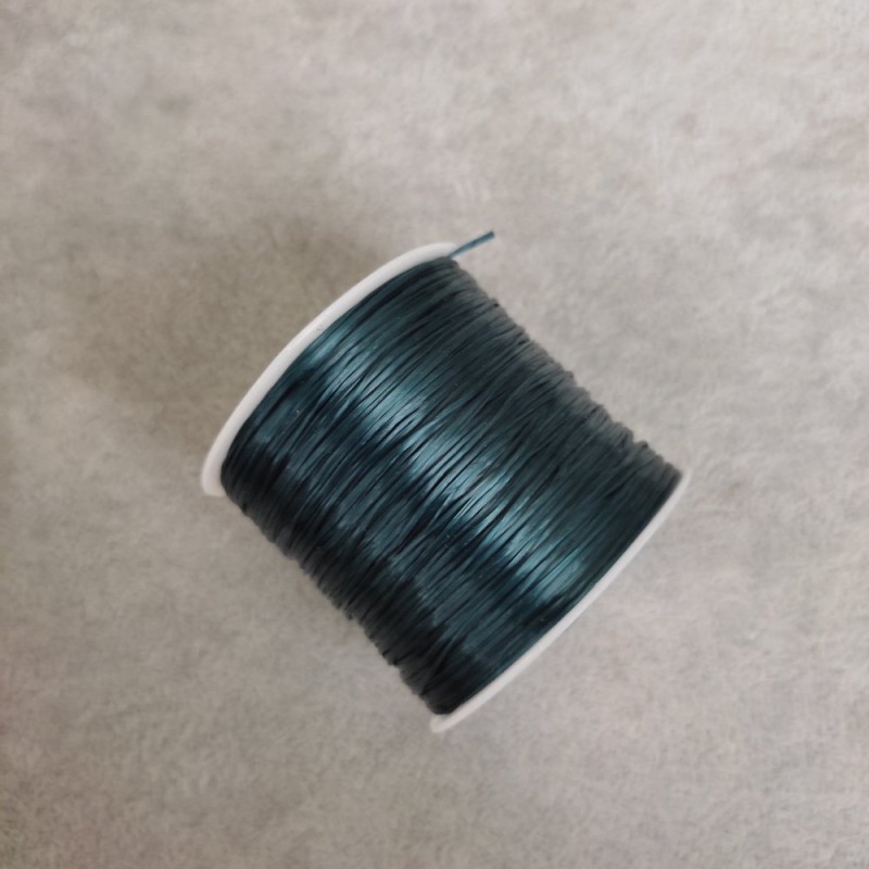 Crafting Elastic Band Reel, Dark Green, 30m
