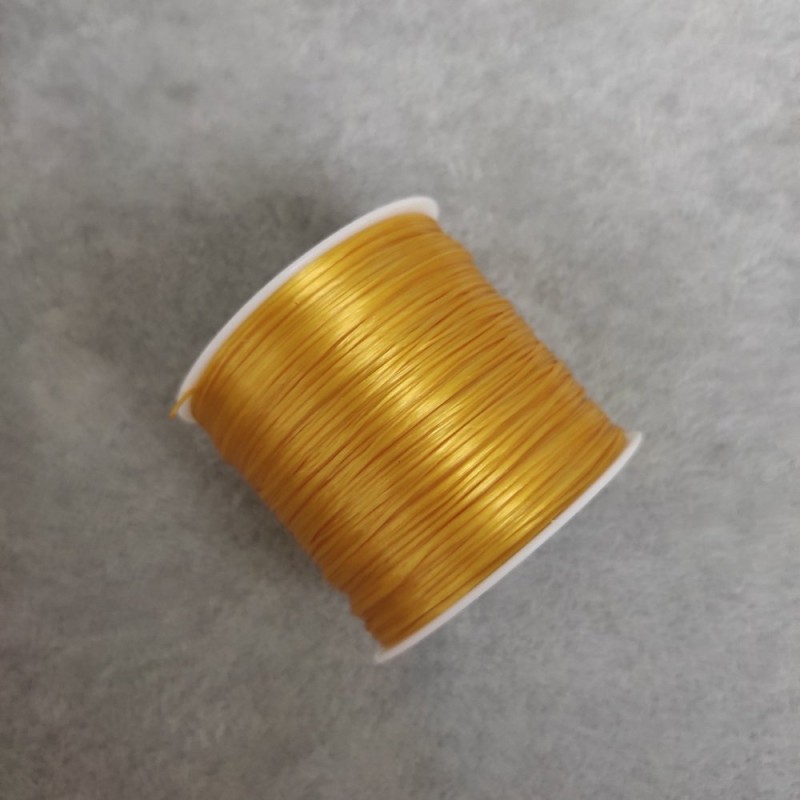 Craft elastic cord spool Yellow, 30m