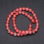Chalcedony Beads, artificial smooth sphere, 8mm diameter, thread length 38 cm