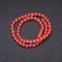Chalcedony Beads, artificial smooth round 6 mm diameter, thread length 38 cm