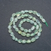 Prehnite Beads on a Thread, Pebble Beads, 8x6mm, 40cm Length +