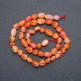 Carnelian Beads onThread Carnelian Pearly 9×7mm, 41cm length +