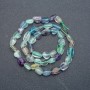 Fluorite Beads on Thread, Faceted, 7x9mm, Thread Length 39cm +