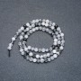 Rutilated Quartz Beads on Thread Smooth Round Bead 4mm Diameter, length 39cm