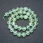 Prehnite beads on a thread Smooth ball 10mm diameter + length 39cm +
