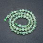 Prehnite Beads on Thread - Smooth Round Bead, 6mm diameter ±, 39cm length ±