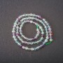 Fluorite Beads round smooth 5 mm, on thread, 38 cm length