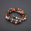 Jasper beads round smooth 8mm on thread, length 38cm (+ -)
