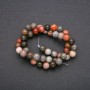 Jasper beads round smooth 8mm on thread, length 38cm (+ -)