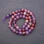 Amethyst Beads, natural stone, faceted round beads, 8 mm diameter (+/-), 38 cm length