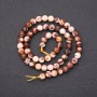 Jasper Beads on a Thread, Faceted Round Beads, 6 mm diameter (+/-), 38 cm length