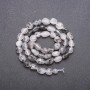 Rutilated Quartz Beads "Fortis" Black on thread Faceted, diameter 7 (+ -) mm, length 40cm