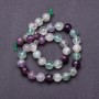 Fluorite natural stone beads on a thread, diameter 10mm, thread length 37cm