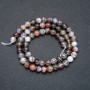 Botswana Agate Beads on Thread 6mm Smooth Ball, 39cm Length