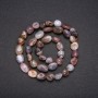 Braided Botswana Agate Faceted Beads on Thread, 10x8mm, approx. 40cm length
