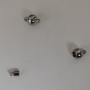 Magnetic clasp for jewellery, 8×13mm, colour: silver metal