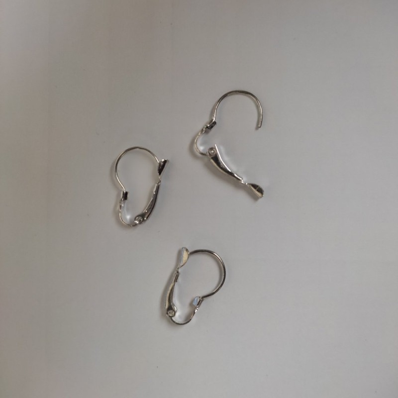 Earstuds for earrings light metal 20×12mm pair