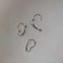 Earstuds for earrings light metal 20×12mm pair