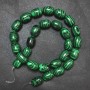 Malachite Beads on Thread (Pressed), 10×14mm diameter +-, length 39cm +