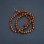 Tiger's Eye Beads (Single) Round Bead 6mm Diameter, 41cm Length on Thread