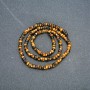 Tiger's Eye Beads, faceted rondelle on thread, 4x2.5mm diameter, length 39cm +