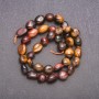 Beads Natural Tiger's Eye, Bull's Eye, Hawk's Eye Faceted 8mm, 38cm length