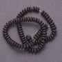 Shungite (Artificial) Beads On String, Smooth Rondelle, Diameter 6x3mm+/-, Length 41cm+
