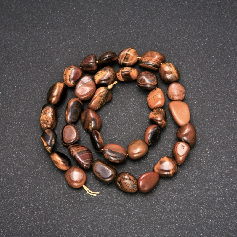 Tiger's Eye Beads Faceted, 8×10 mm approx, 38 cm