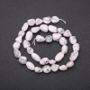 Kaholong faceted gemstone beads on thread, 8×11 mm diameter (+/-), length 38 cm
