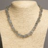 Labradorite Natural Stone Bead necklace, chip shape, 7-10×2-5 mm, length 47-49 cm +