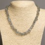 Labradorite Natural Stone Bead necklace, chip shape, 7-10×2-5 mm, length 47-49 cm +