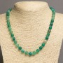 Green agate beads, matte, 8mm diameter, length 49-51cm
