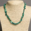 Chrysocolla Chip Necklace on Natural Stone Thread, 6mm± Beads, 46–48cm± Length