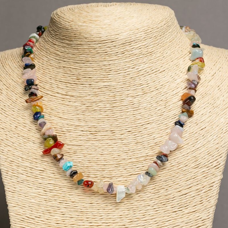 Necklace made of natural stone Assorted碎碎? Wait no. Please fix: deliver proper EnglishAustralia.