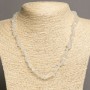 Necklace of natural adularia chips 8x3mm+, length 46-49cm+