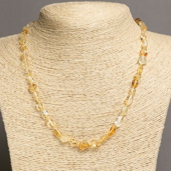 Citrine Beads (faceted) 8x6mm, length 48–50cm +