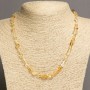 Citrine Beads (faceted) 8x6mm, length 48–50cm +