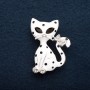 Brooch Cat Dalmatian 3.5 cm