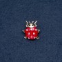 Brooch 'Ladybug' 22x23mm insect series metal color 'gold'