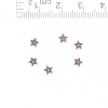 Jewellery Finding Star Bead Insert, diameter 1mm / 0.5cm, pack 20g +/- 200pcs