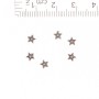 Jewellery Finding Star Bead Insert, diameter 1mm / 0.5cm, pack 20g +/- 200pcs