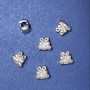 Findings Pandora Bead Mole 12x10, diameter 5mm, pack 20g +/- 9pcs