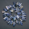Sodalite bead strand – chipped "needle" shape, 20x6 mm, length 41 cm +
