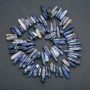 Sodalite bead strand – chipped "needle" shape, 20x6 mm, length 41 cm +