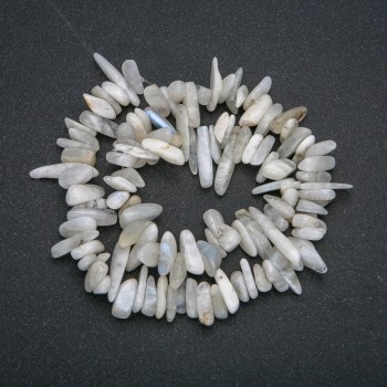 Adularia Nugget Bead Thread, needle shape, 18×5mm, 41cm long +