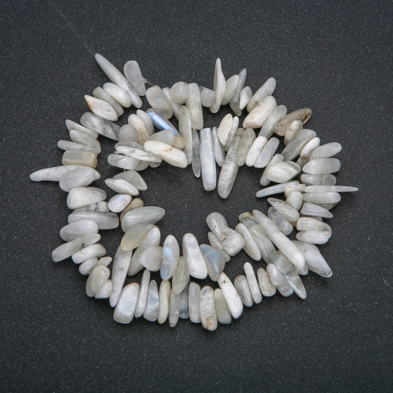 Adularia Nugget Bead Thread, needle shape, 18×5mm, 41cm long +