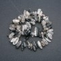 Rutilated Quartz Woolly (Hairy) Chip Bead Thread, 15x5mm, 41cm length +