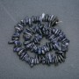 Iolite natural stone thread - aggregate "needle", diameter 15x5mm, length 40cm +