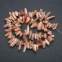 Natural selenite bead strand "needle", chip, 15×5mm, length 40cm