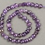 Faceted Amethyst Genuine Stone Necklace Bead Strand 8x5mm, 40cm length +